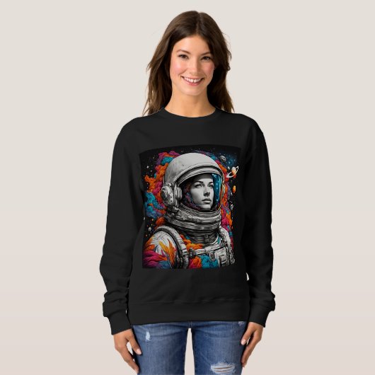 宇宙オデッセイ感じ – 宇宙の中よ! スウェットシャツ (正面フル)