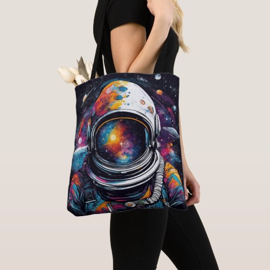 宇宙オデッセイ感じ – 宇宙の中よ! トートバッグ (クローズアップ)