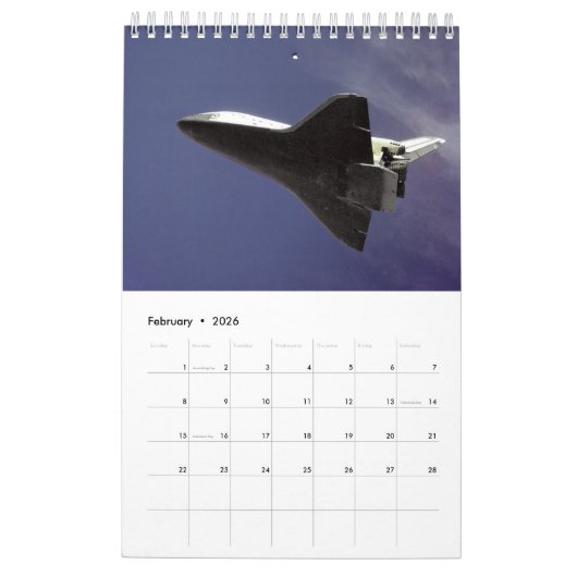 宇宙オデッセイ カレンダー (2月 2026)