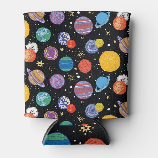 宇宙オデッセイ:惑星パターン 缶クーラー (正面)