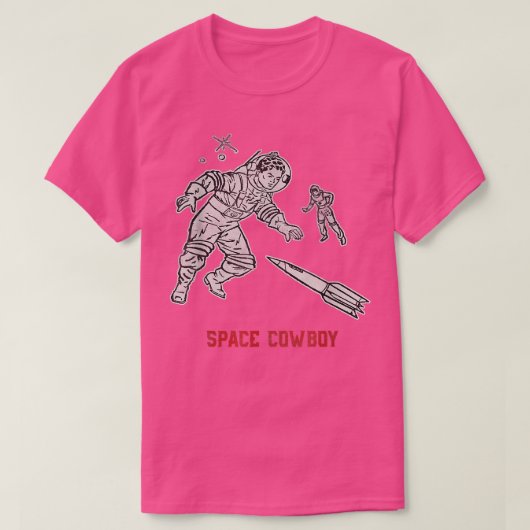 宇宙カウボーイおもしろい宇宙飛行士ギフト宇宙ギークおたく Tシャツ (デザイン正面)