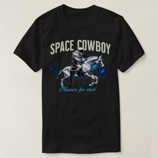 宇宙カウボーイ宇宙飛行士 Tシャツ (デザイン正面)