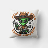 宇宙カウボーイ おもしろ エイリアン クッション (裏面)