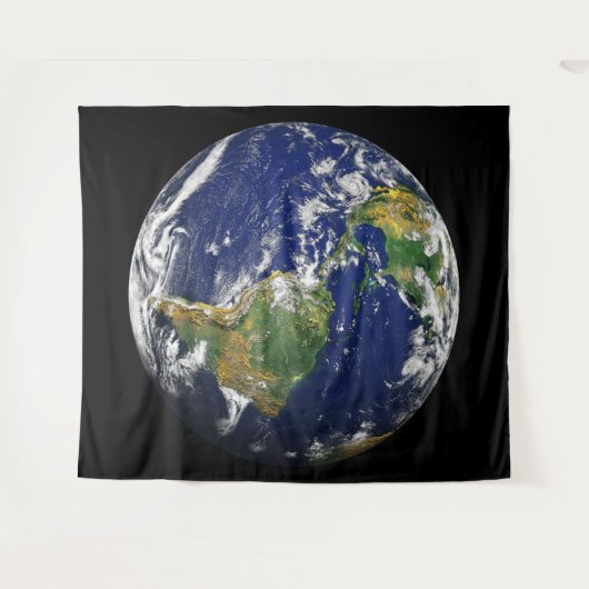 宇宙カスタムなポリエステルタペストリーからの地球 タペストリー (正面(横))