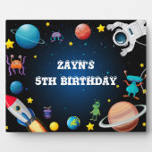 宇宙カスタムの外Tabletopプラークとイーゼル フォトプラーク (正面)