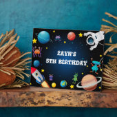 宇宙カスタムの外Tabletopプラークとイーゼル フォトプラーク (側面)