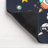 宇宙カッコいいテーマ – 宇宙飛行士&ロケット船 マウスパッド (コーナー)