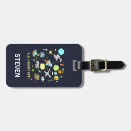 宇宙カッコいいテーマ – 宇宙飛行士&ロケット船 ラゲッジタグ