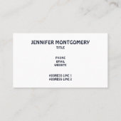 宇宙カッコいいテーマ – 宇宙飛行士&ロケット船 名刺 (裏面)