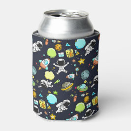 宇宙カッコいいテーマ – 宇宙飛行士&ロケット船 缶クーラー