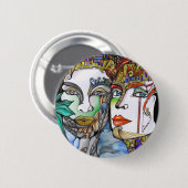 宇宙カップル 缶バッジ (正面&裏面)