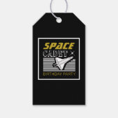 宇宙カデット、宇宙船、誕生日 ギフトタグ (正面)