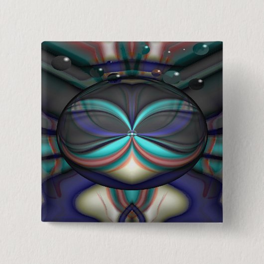 宇宙カデ 缶バッジ (正面)