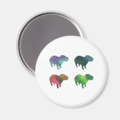 宇宙カピバラ マグネット (正面/裏面)