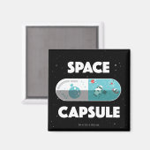 宇宙カプセル マグネット (正面/裏面)