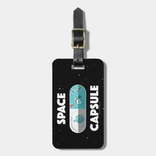 宇宙カプセル ラゲッジタグ (正面縦)