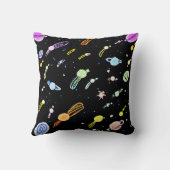 宇宙カラフルの天体の模様 クッション (裏面)
