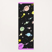 宇宙カラフルの天体の模様 ヨガマット (正面)