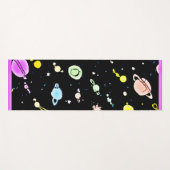 宇宙カラフルの天体の模様 ヨガマット (正面(横))