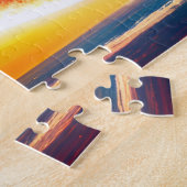 宇宙カラフルの惑星の上で渦巻く銀河系 ジグソーパズル (側面)