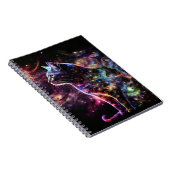 宇宙カラフルの猫 ノートブック (右側)