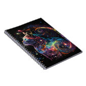 宇宙カラフルの猫 ノートブック (右側)
