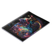 宇宙カラフルの猫 ノートブック (左側)