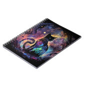 宇宙カラフルの猫 ノートブック (左側)