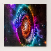 宇宙カラフルスパイラル銀河系 ジグソーパズル (縦)