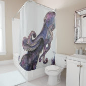 宇宙カラフルタコシャワーカーテン シャワーカーテン (インサイチュ)