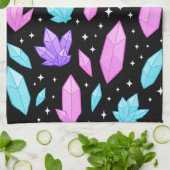 宇宙カラフル宇宙の宝石 キッチンタオル (折り畳み)