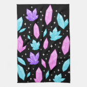 宇宙カラフル宇宙の宝石 キッチンタオル (縦)