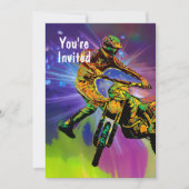 宇宙カラフル宇宙 招待状 (正面)