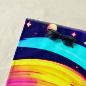 宇宙カラフル渦 ビーチタオル (インサイチュ)