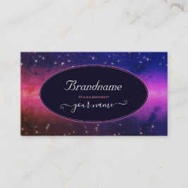 宇宙カラフル銀河系グリッタースターズナイトスカイ 名刺