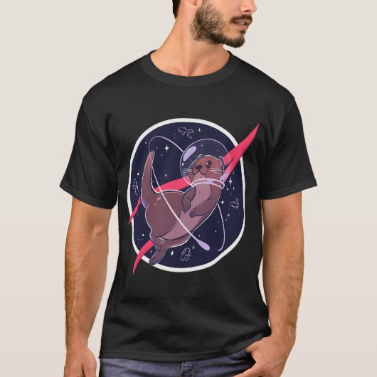 宇宙カワウソ Tシャツ (正面)