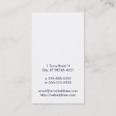 宇宙カードからの地球 名刺 (裏面)