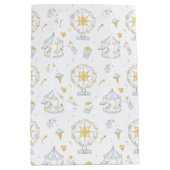 宇宙カーニバルベビー子供部屋オーバーザムーンシャワー ミディアムペーパーバッグ (正面)