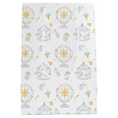 宇宙カーニバルベビー子供部屋オーバーザムーンシャワー ミディアムペーパーバッグ (裏面)