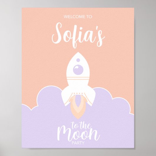 宇宙ガールズトゥザムーンパーティーテーマ ポスター (正面)