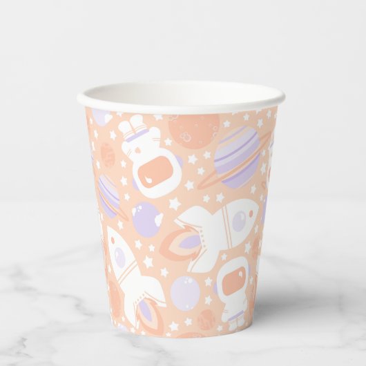 宇宙ガールズトゥザムーンパーティーテーマ 紙コップ (正面)