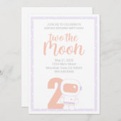 宇宙ガールズパーティの招待状 招待状 (正面/裏面)