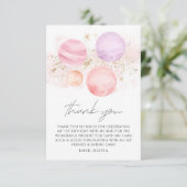 宇宙ガールズ誕生日フラットサンキューカード サンキューカード (スタンド正面)