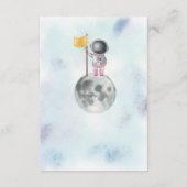 宇宙ガール宇宙飛行士ロケットスターブックスベビー エンクロージャーカード (裏面)