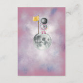 宇宙ガール宇宙飛行士ロケットスターブックスベビーE エンクロージャーカード (裏面)