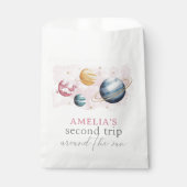 宇宙ガール誕生日銀河系星惑星 フェイバーバッグ (正面)