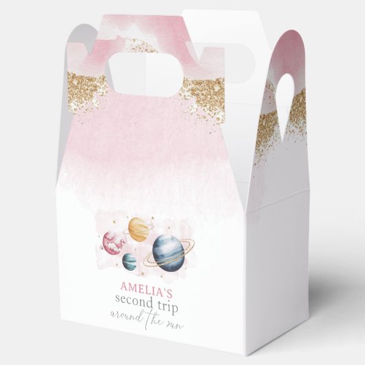 宇宙ガール誕生日銀河系星惑星 フェイバーボックス (オープン)