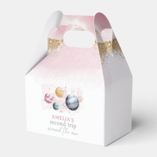 宇宙ガール誕生日銀河系星惑星 フェイバーボックス (正面サイド)