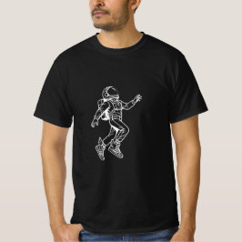 宇宙キック: 羽生えた宇宙飛行士の飛行 Tシャツ
