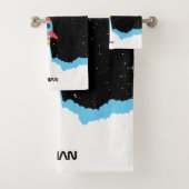 宇宙キッズでロケット打ち上げ バスタオルセット (インサイチュ)